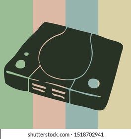 Retro Doodle Video Game Icon Vector Illustration