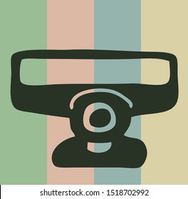 Retro Doodle Video Game Icon Vector Illustration