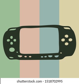 Retro Doodle Video Game Icon Vector Illustration