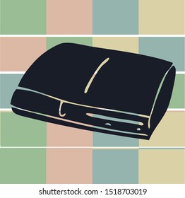 Retro Doodle Video Game Icon Vector Illustration