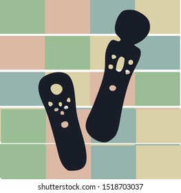Retro Doodle Video Game Icon Vector Illustration