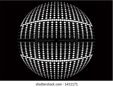 Retro dot background - vector image