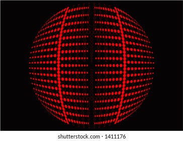 Retro dot background - vector image