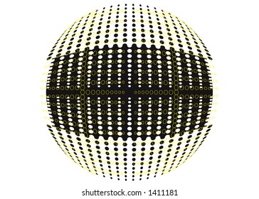 Retro dot background - vector image