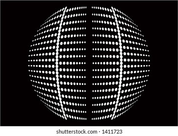 Retro dot background - vector image