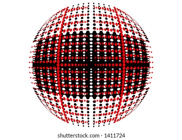 Retro dot background - vector image