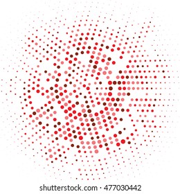 retro dots - red shades