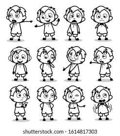 Retro Drawing Office Guy Poses Collection Stock Vector Royalty Free 1614817303 Useful drawing references and sketches for beginner artists. shutterstock