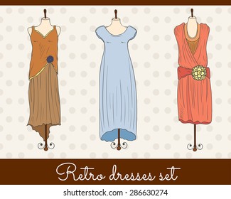 Retro dresses set