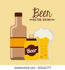 retro drinks design, vector illustration eps10 graphic 