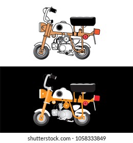 Retro dwarf motorcycle