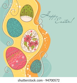 Retro Easter background
