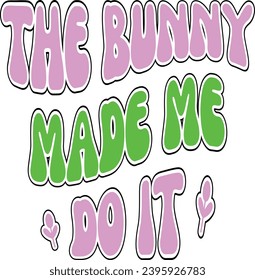 Retro Easter Craft Design. T-shirt Design. Illustration