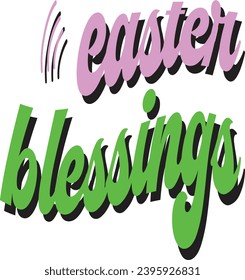 Diseño de artesanías de Pascua Retro. Diseño de camisetas. Ilustración