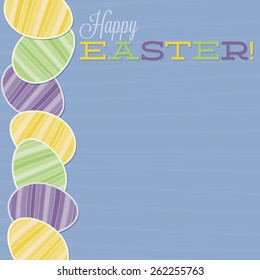 Retro Easter egg card in vector format.