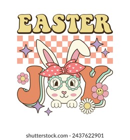 Retro Easter Joy T Shirt Sublimation