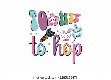 Retro Easter Quote SVG Design