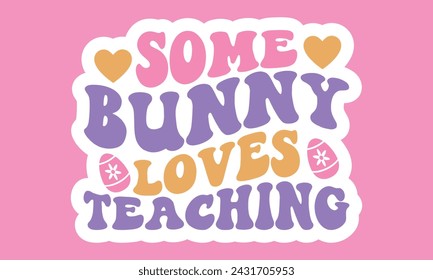 Retro Easter Sticker EPS Bundle, Single
Design