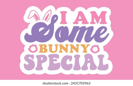 Retro Easter Sticker EPS Bundle, Single
Design