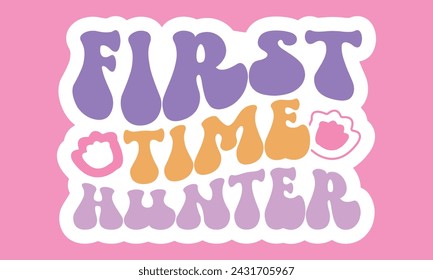 Retro Easter Sticker EPS Bundle, Single
Design