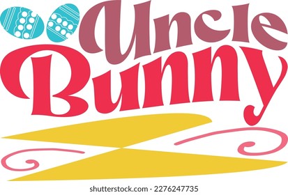 Retro Easter Svg Design, Vector