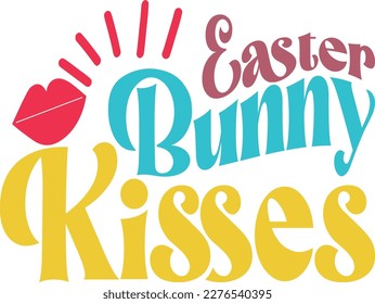 Retro Easter Svg Design, Vector