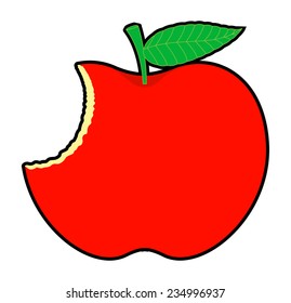Retro Eaten Apple