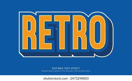 retro editable 3d text effect template bold typography and abstract style drinks logo and brand