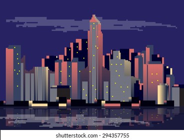 City 8bit High Res Stock Images Shutterstock