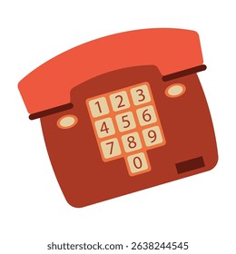 Retro electronic devices and vintage communication tools icons