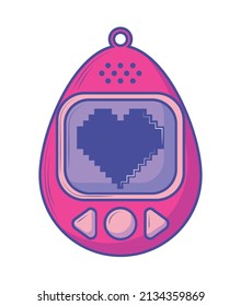 retro electronic toy icon isolated