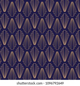 Retro, elegant, art deco, vintage, vector pattern.