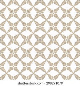 Retro elegant ornament seamless pattern. Floral vintage background.