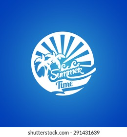 Retro element for Summer calligraphic design | Vintage ornament | All for Summer holidays | tropical paradise, sea, sunshine, weekend tour, beach vacation, adventure labels | vector set