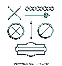 Retro elements for logo design