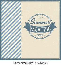 retro elements for summer calligraphic designs journey drive classic vacation summertime star partnership tour banquet trip border pile expedition elderly older tropical ocean sun formal excursion sea