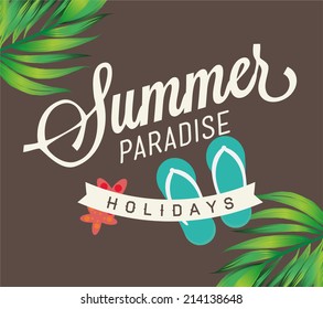 Retro elements for Summer calligraphic designs | Vintage ornaments | All for Summer holidays | vector set 