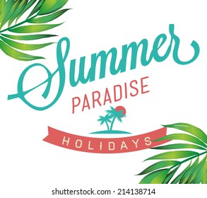 Retro elements for Summer calligraphic designs | Vintage ornaments | All for Summer holidays | vector set 