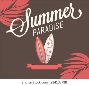 Retro elements for Summer calligraphic designs | Vintage ornaments | All for Summer holidays | vector set 