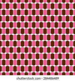 Retro ellipse background. Seamless pattern. Vector.