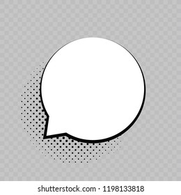 Retro empty comic bubbles. Vector illustration, vintage design, pop art style. Bubble message. Pop art vector.