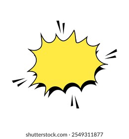 Retro empty comic bubbles. Vector illustration, vintage design, pop art style.