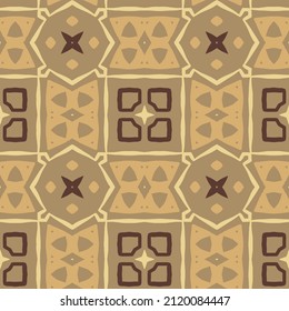 Retro Ethnic geometrical pattern, vector seamless background for wrapping paper, web, cover, fabric, textile, curtains.
