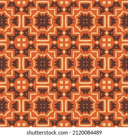 Patrón geométrico retro, fondo sin costuras vectorial para envolver papel, web, cubierta, tela, textil, cortinas.