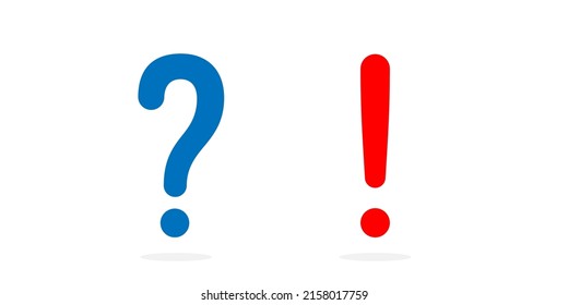 Retro exclamation and question mark over yellow