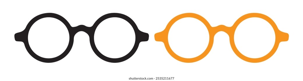 Retro eye glasses icon. Vector illustration. Eps 10