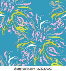 Retro fabric of floral pattern. Suit for ornament, decoration, textile, graphic wallpaper.