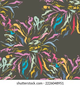 Retro-Gewebe aus Blumenmuster. Geeignet für Ornamente, Dekoration, Textilien, grafische Tapeten.