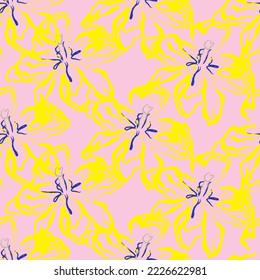 Retro fabric of floral pattern. Suit for ornament, decoration, textile, graphic wallpaper.