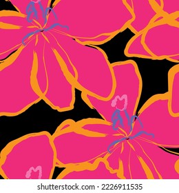 Retro fabric of floral pattern. Suit for ornament, decoration, textile, graphic wallpaper.